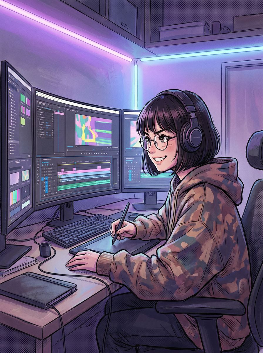 探花视频剪辑师王芳